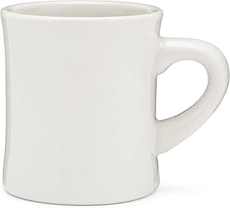 Diner Mug — Heavy Coffee Mug, Retro Coffee Mug – Sturdy & Heavy Diner Mug – Nostalgia in Every Sip [Cream, 11 oz, Single]