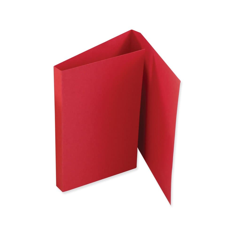 PDC HealthcareF3BR Double Fold File Folder for Prescriptions Cardboard, 5-1/2" x 13" Size, Red, Pack of 100