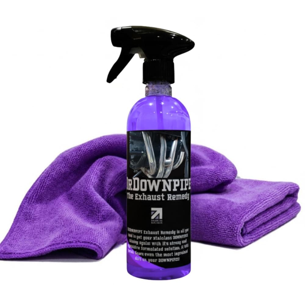 Motorcycle Cleaning Set Bundle - DrDownpipe Exhaust Cleaner Bundle - Includes two microfibre towels - Motorcycle Gift Set