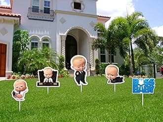 Theme My Party Boss Baby Birthday Decoration Party Supplies for Birthday Boy (Boss Baby - Cutouts Pack of 5)