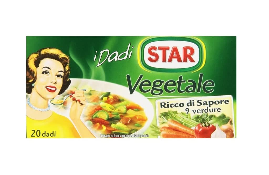 "Il Mio Dado Vegetale" Bouillon Cubes, Vegetable Taste * Pack of 20, 10g Each * [ Italian Import ]