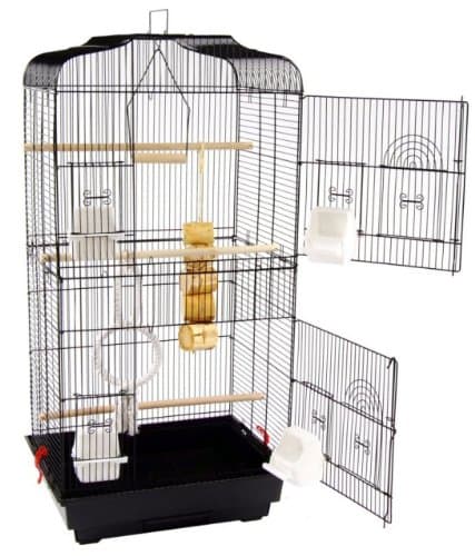 SAN PABLO LARGE DOUBLE DOOR BIRD CAGE WITH SWING