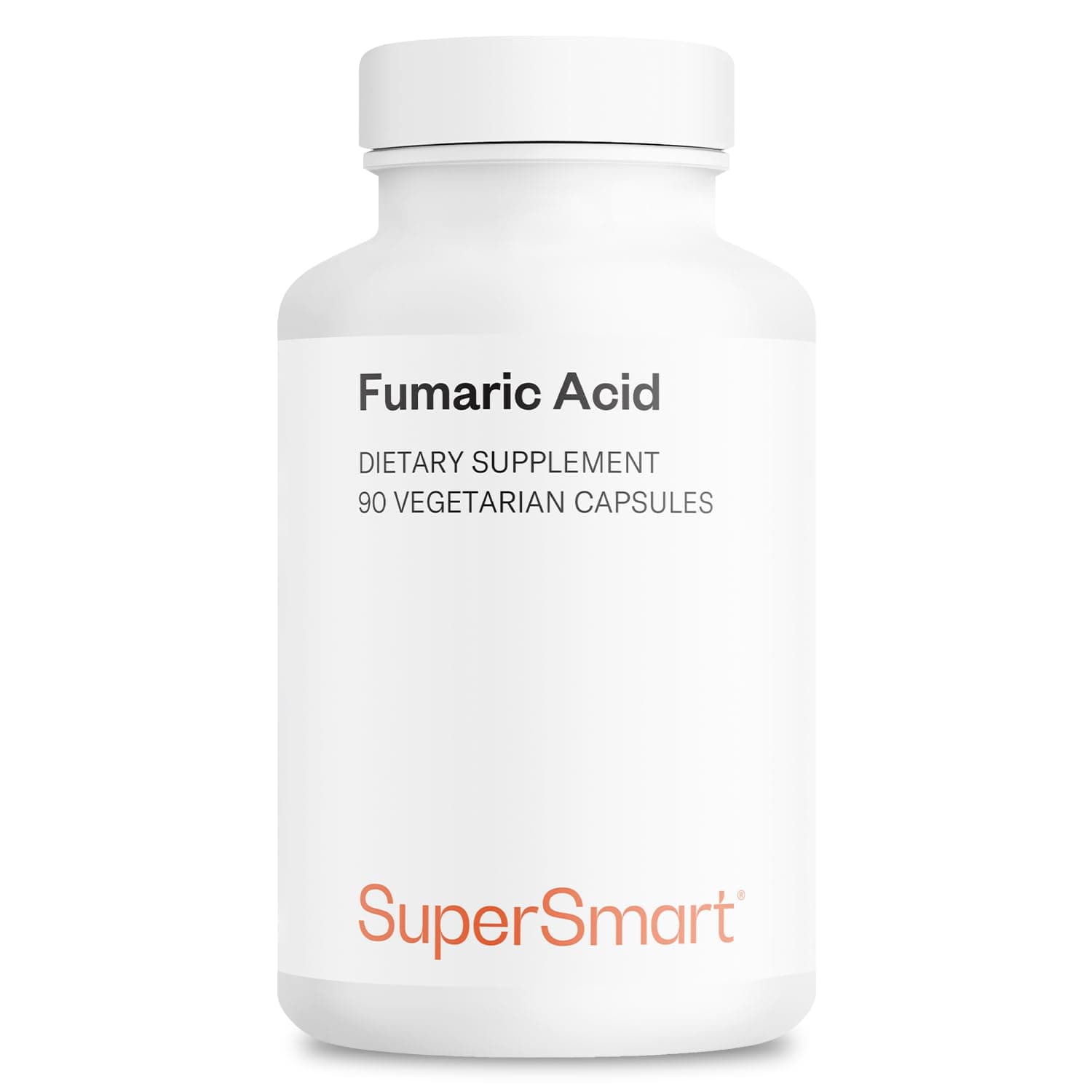 Fumaric Acid 500mg per Day - Help with Patches of Peeling Skin | Non-GMO & Gluten Free - 90 Vegetarian Capsules