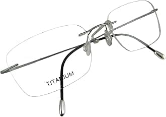 Circleperson Rimless Titanium Glasses Hingeless RX-able for men 55-18-140