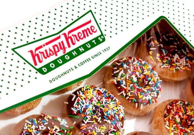 Krispy Kreme® Chocolate Iced Glazed Doughnut With Sprinkles Donuts One Dozen