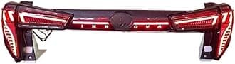 Taillights Compatible with Innova Crysta Tail Lamp with Full LED and Sequential Turn Signal 2015-2022 Modified Rear Lamp Light(Red B)