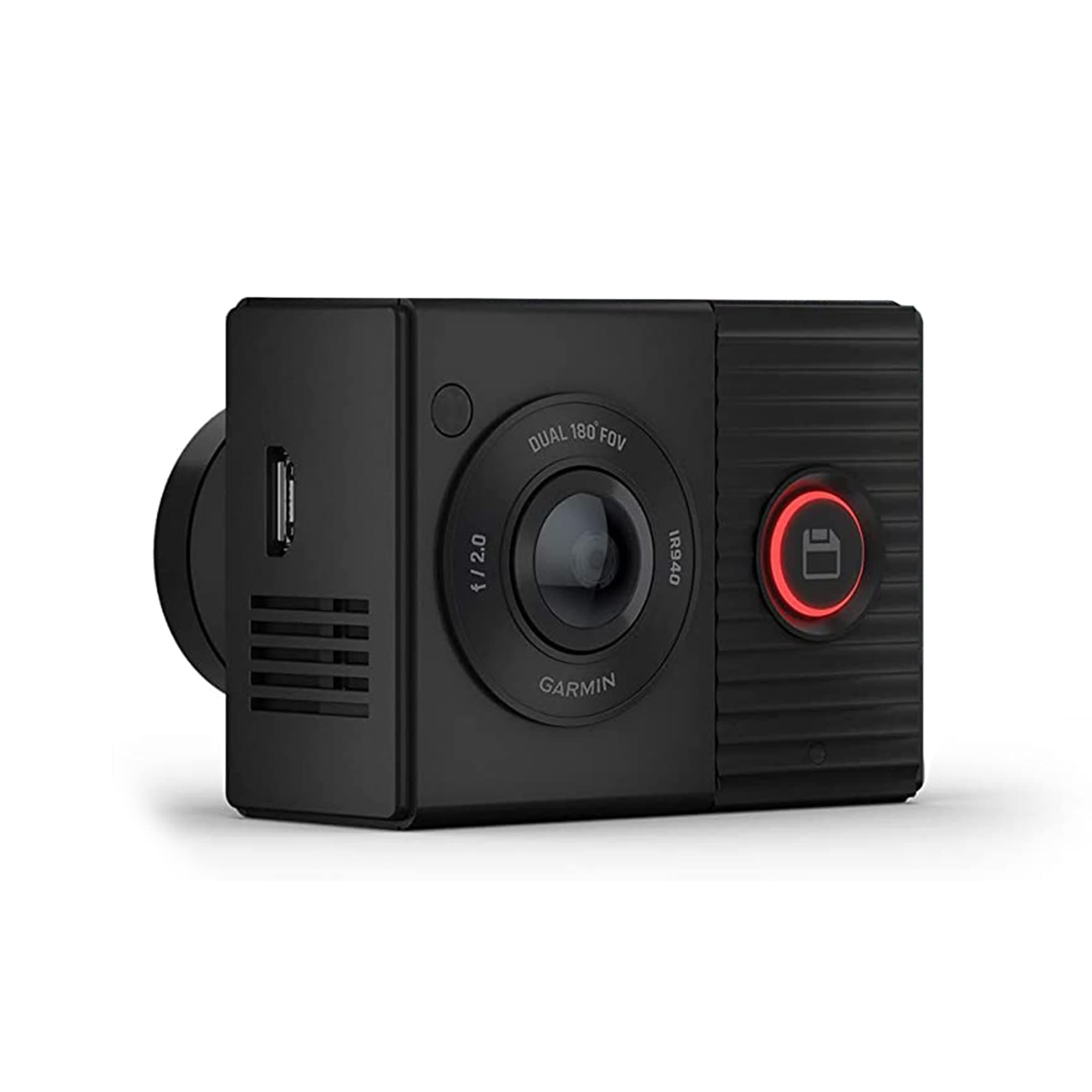 Garmin Dash Cam Tandem, Front and Rear Dual-Lens Dash Camera with Interior Night Vision, Two 180-degree Lenses, Front-Facing Lens with 1440p, Interior-Facing Lens with 720p