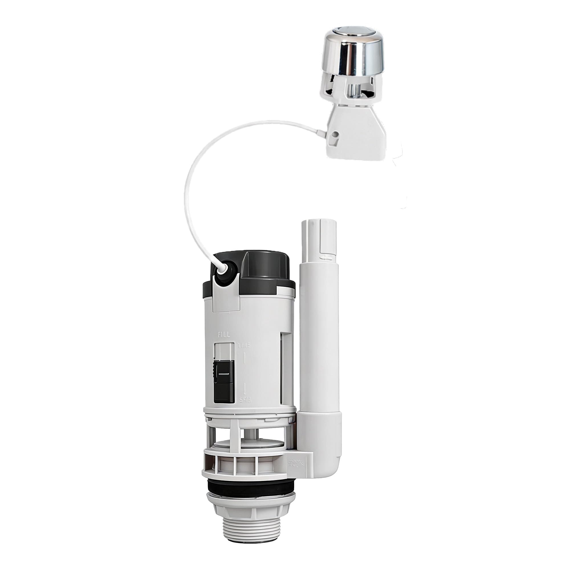 Fluidmaster PRO550UK Top/Side/Front Mounted Dual Flush Valve - White