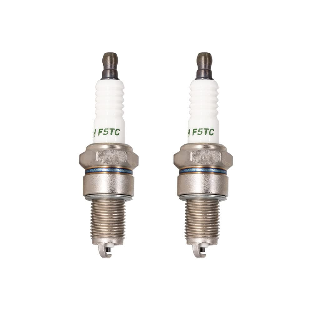 PK2 TORCH F5TC Spark Plug Replace for CHAMPION N11YC/302 Spark Plug, for NGK BP5ES/7832 Spark Plug, for Denso IW16/5305 Spark Plug, for Bosch W8DC Spark Plug, OEM
