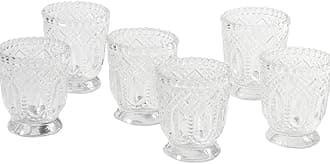 Koyal Wholesale Vintage Glass Candle Holder (Pack of 6), 3 x 2.75