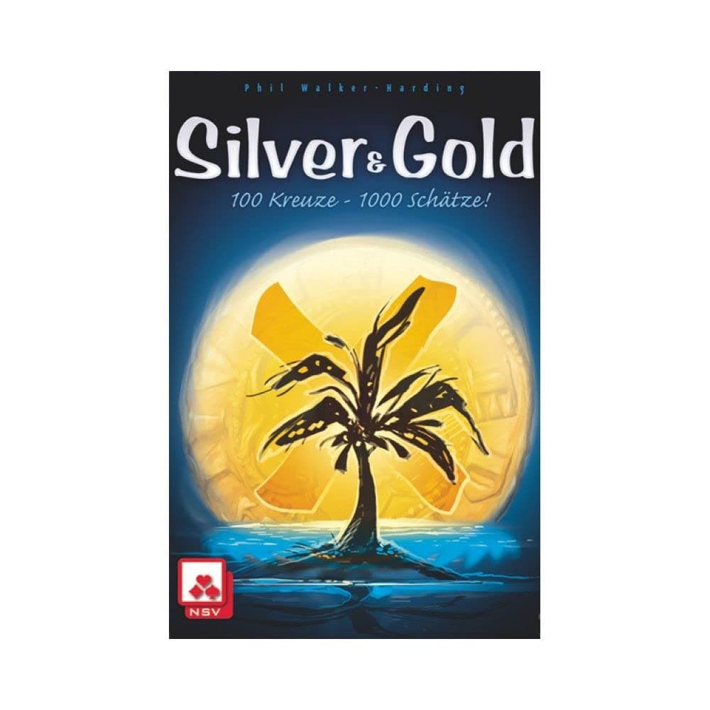 Silver & Gold Card Game - Flip & Write Strategy for Kids & Adults, 2-4 Players, 20 Min Playtime by Pandasaurus Games