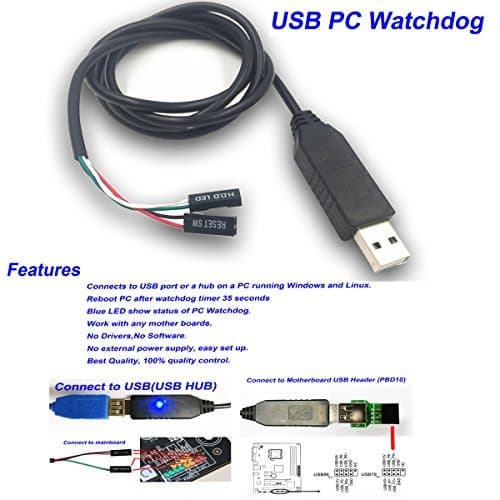 USB Dongle WatchDog for Mining Miner Rig Unattended Operation Crash Auto Recover Reboot