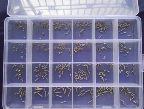 440pcs M1 M1.2 M1.4 M1.7 Phillips Countersunk Self Tapping Screws Flat Head Self-Attack Bolts Sheet Metal Screw Bolt White