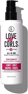 Love Ur Curls - Coily All in One Curl Cream Styler, Curling Cream for Curly Hair, Repair, Define, Hydrate & Style with Shea Butter, 250mL