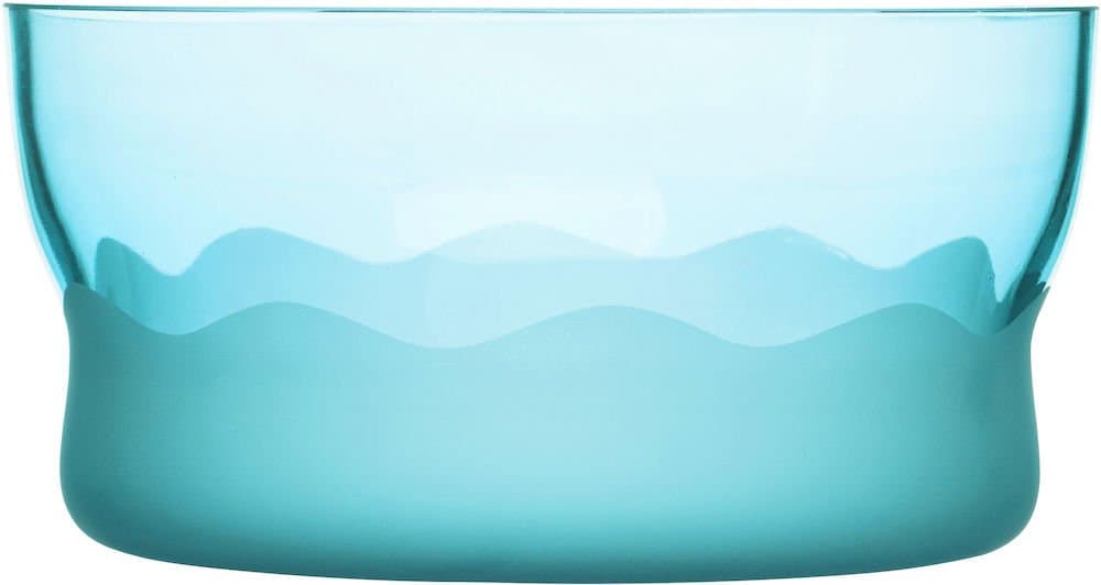 SEAglasbruk Aqua Wave Serving Bowl, Turquoise