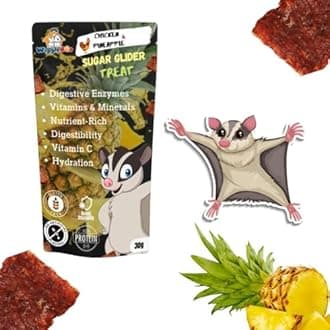 75g Chicken & Pineapple SugarGlider Treat | High-Protein Snack | Antioxidant-Rich | Crunchy & Healthy | Wholesome | Training | Easy to Digest