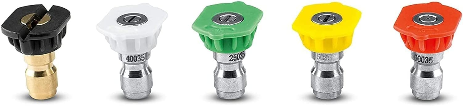 Kärcher Universal 5 Piece Spray Nozzle Kit for Pressure Washers up to 4000 PSI - Quick Connect Fitting