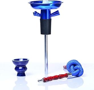 Portable Bottle Hookah Stem, Hookah Shisha Set/Kit, Ceramic Shisha Bowl, Hookah Hose, Stem, Suitable for Glass Bottles, Wine, Champagne