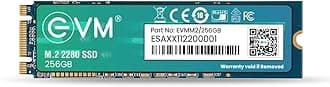 EVM M.2 (2280) 256GB SSD - Fast Performaning SATA Internal Solid State Drive - Read Speed 530MB/s & Write Speed 420MB/s - 5 Years Warranty (EVMM2/256GB)