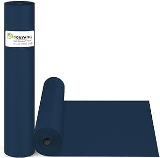 Navy Blue Wrapping Paper, 15"x450" Construction Bulletin Board Craft Art Decorative Paper, Eid Father's Day Birthday Bouquet Flower Gift Wrap for Men Dad Him, Florist Supplies for Packing Shipping