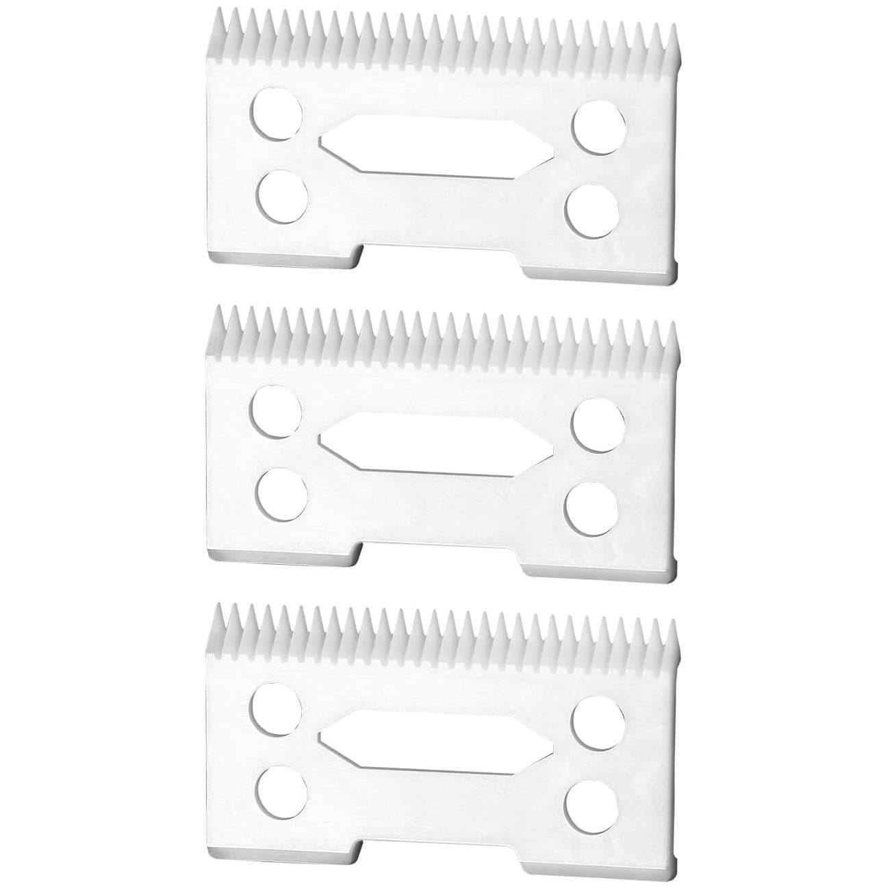 Professional 2-Hole Clipper Blades, Ceramic Replacement Blades for Wahl Senior Cordless Clipper
