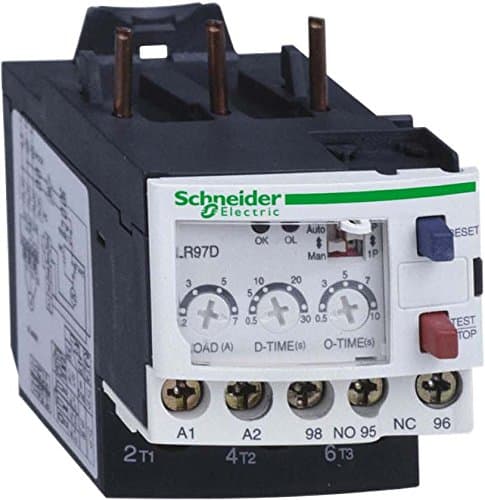 Schneider LR97D25M7 5-25 A AC TeSys Electronic Over Current Relay, 220 V, White