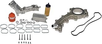 Dorman 926-959 Patented Upgraded Aluminum Engine Oil Filter Housing & 902-3102HP Engine Coolant Crossover Pipe Compatible with Select Models (OE FIX)