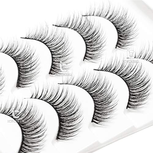 ICYCHEER Mixed 3D Mink Hair False Eyelashes Set Long Thick Wispy Messy Fake Eyelash Mink Lashes Soft Handmade (57)