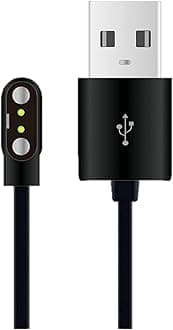 Sounce USB Magnetic Charging Cable for Noise ColorFit Pro 4 Series, Pulse 2 Max, Ultra 3, and Go Buzz Smartwatches