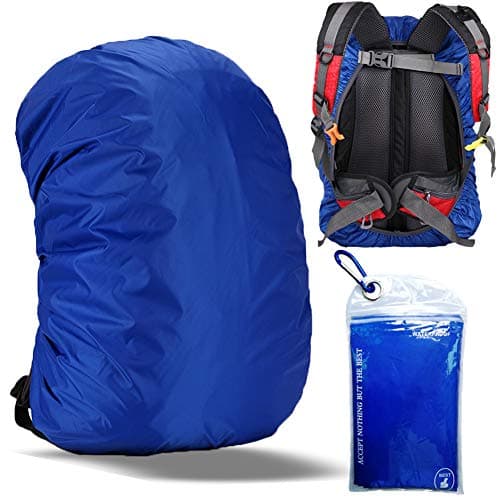 Evotopf Waterproof Backpack Rain Cover with Adjustable Anti Slip Buckle Strap & Sliver Coating Reinforced Inner Layer for Camping, Hiking, Traveling, Hunting, Biking and More, 15-80L