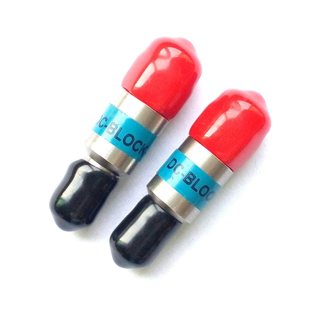 BECEN 2piece 2W SMA DC-Block DC to 6 GHz 50 Ohm
