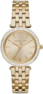Darci Watch for Women, Gold Tone Quartz Three Hand Movement with Stainless Steel Strap