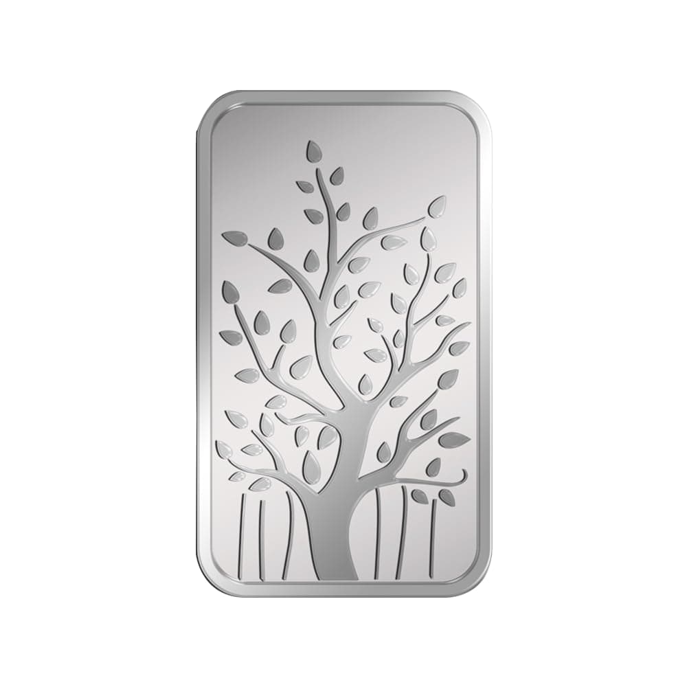999.9+ Purest Silver Bar, Banyan Tree 20 Gram Coin, LBMA Certified