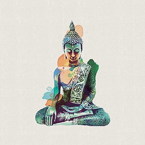 Summer Thornton "Jade Buddha" Canvas Print, Cotton, Multi-Colour, 3.20 x 40.00 x 40.00 cm