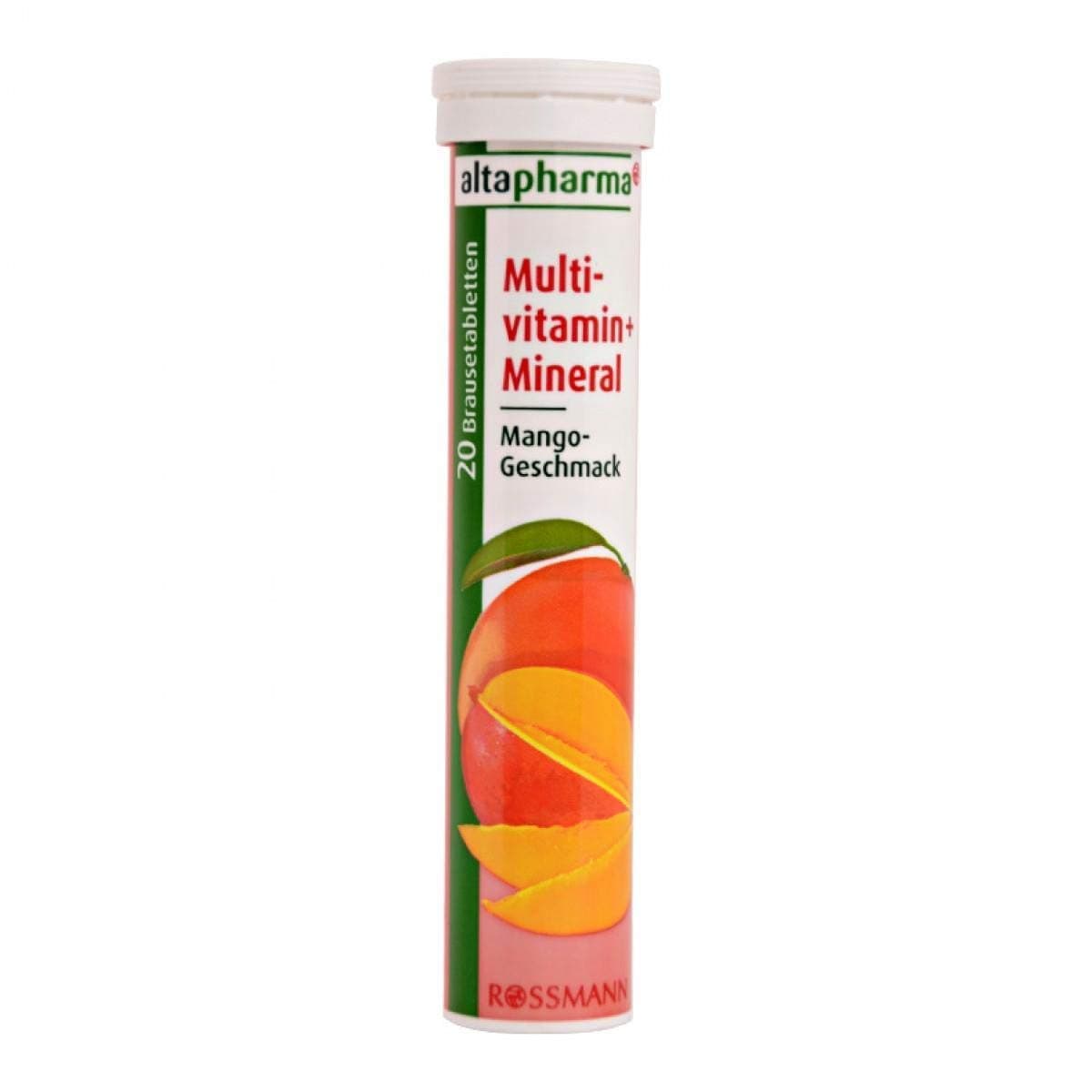 Altapharma Dissolvable Multivitamins Tablets: MANGO flavor Made in Germany