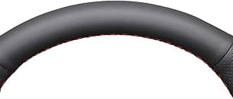 MEWANT Customized Black Microfiber Leather Car Steering Wheel Cover for Dodge (SRT) Challenger 2015-2021 / Dodge Charger 2015-2021 / Durango 2018-2021