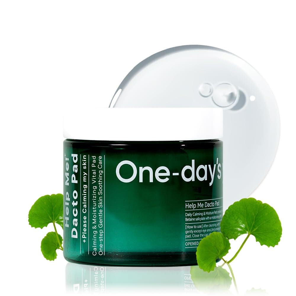 ONE-DAY’S YOU Help Me Dacto Pad | Korean Toner Pads Skincare for Face | Glycolic Acid Exfoliating Pads | Salicylic Acid Pads w/Centella Asiatica Extract Cleansing Pads for Face (60 sheets)