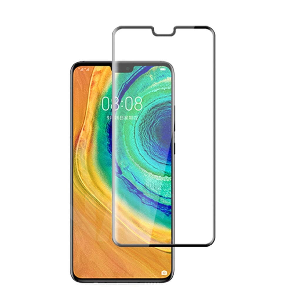 for Huawei Mate 30 Pro Tempered Glass Screen Protector, 2 Pack Case Friendly 3D Curved Tempered Glass HD Clear Bubble Free 9H Hardness Tempered Glass for Huawei Mate 30 Pro, [Anti Scratch] [Anti-Finge