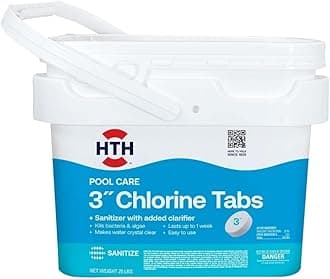 42046 Swimming Pool Care 3" Chlorine Tabs, Swimming Pool Chlorinating Sanitizer, 25lb
