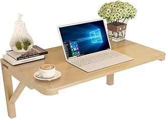 MM MELISEN Wall Mounted Folding Table for Laundry Room, Wall Mounted Fold Down Desk for Small Saving Spaces, Kids Floating Desk for Dining, Room, Study, Kitchen, Dinner, Bar