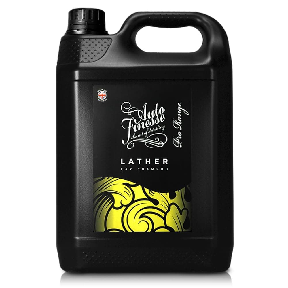 Auto Finesse Lather Car Shampoo 5L | pH Neutral & Wax Safe Formula | Concentrated Wash for Cars, Motorcycles & More | UK Made