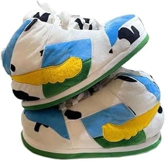 MOLERFO Sneaker Slippers Non Slip Sole Indoor House Plush Slippers Unisex Indoor Floor Cotton Shoes