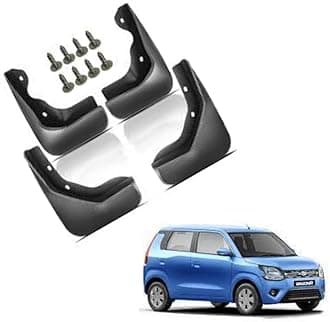 Autokaar OE Type/Box Type Car Mud Flap for Maruti Suzuki Wagon R Tour 2019 Onwards, Black