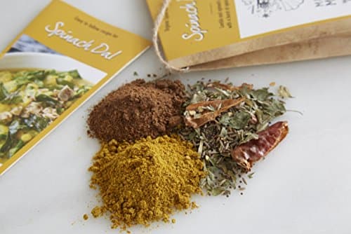 Indian Spice Kit for Spinach Dal (Spinach with Lentils) - Organic Curry Spice Blends by Masala Mama