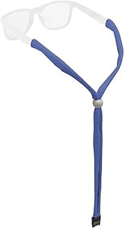 Chums Upcycled Cotton Glasses Retainer - Eco-Friendly Adjustable Sunglasses Eyewear Holder Strap (Steel Blue Heather)