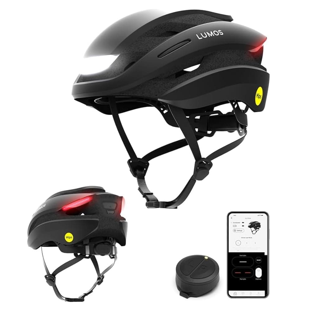 Lumos Ultra Smart Bike Helmet | Customizable Front and Back LED Lights with Turn Signals | Road Bicycle Helmets for Adults: Men, Women