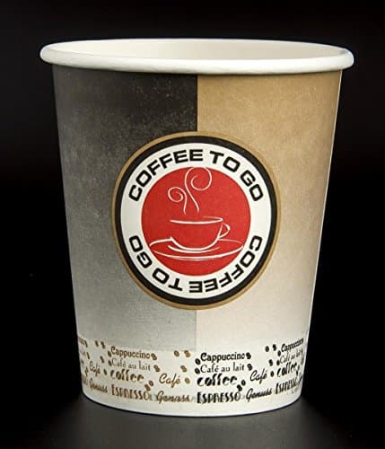 'Duplex Northstar Coffee to Go Cup with "M. D. Coffee Seal Brown/Beige, 200 ml, Pack of 1000