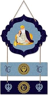 Artvibes Guru Nanak Dev Mdf Wood Wall Art for Home Decor | Spiritual Decor Items | Wall Art Paintings | Wall Sculpture | Signs & Plaques| Stylish Modern Decor Item | Gift Items (WH_8009N)