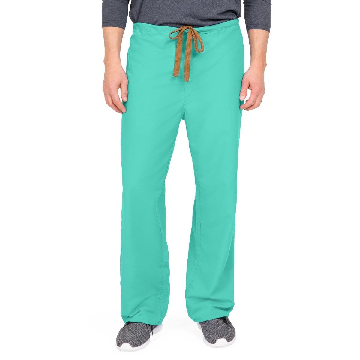 Medline 800NTJXS-CA PerforMAX Unisex Reversible Front-Drawstring Scrub Pant, Jade, Regular Inseam, X-Small