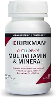 - Kirkman - Children’s Multivitamin & Mineral Capsules - 120 Capsules - Potent Broad Spectrum Vitamin/Mineral Supplement - with Coenzyme Q-10 - No Artificial Colors or Flavors